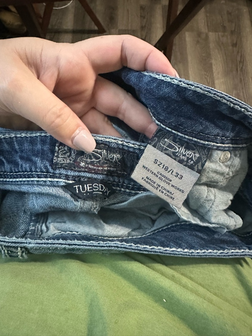 Silver Jeans Blue Denim Tuesday Low-Rise Jeans